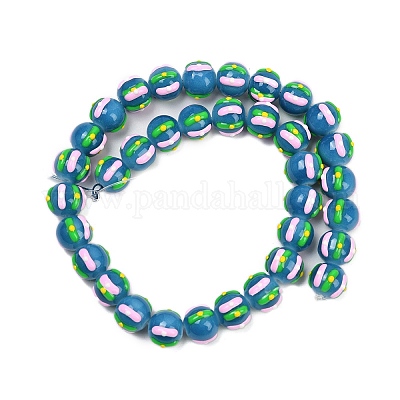 Бусины из стеклянной эмали LAMP-R004-05H-1