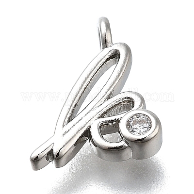 Латунные микро проложить кубического циркония подвески KK-B132-12P-K-1