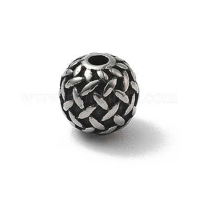 Бусины из нержавеющей стали 304 STAS-H238-08D-AS-1