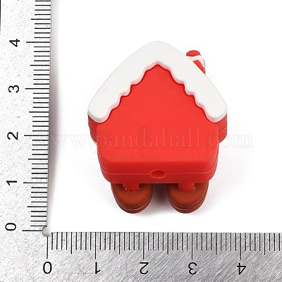 Рождественские силиконовые бусины SIL-K007-02F-1