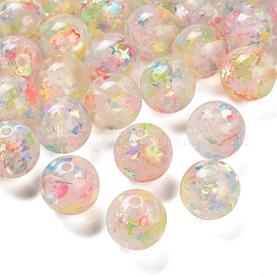 Прозрачная смола с пайетками RESI-G110-01D-1