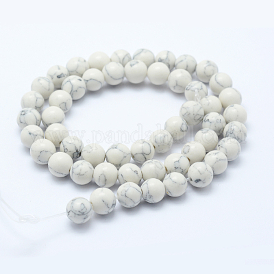 Chapelets de perles en howlite synthétique&nbsp;G-E439-10mm-01C-1