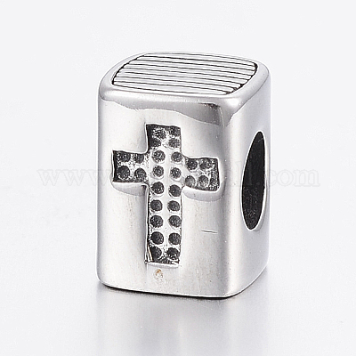 Европейские бусины из нержавеющей стали 304&nbsp;LS-STAS-H440-159AS-1