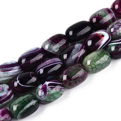 Природный агат бисер нитей G-N356-02A-03-1