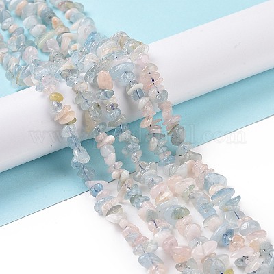 Естественно Morganite чип бусины пряди X-G-E271-84-1