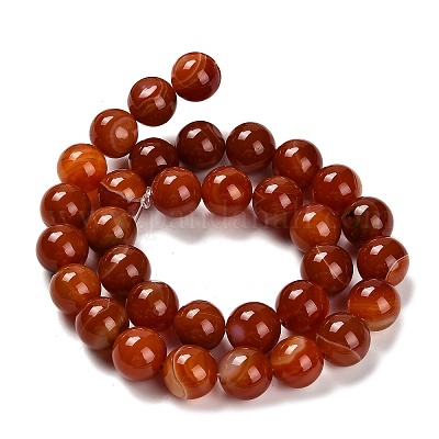 Окрашенные естественный агат бисер пряди G-G203-10L-12mm-1