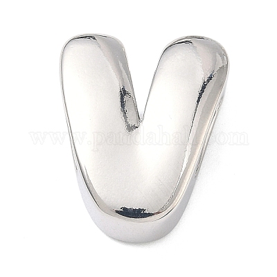 Латунные бусины с инициалами&nbsp;KK-B167-27P-01V-1