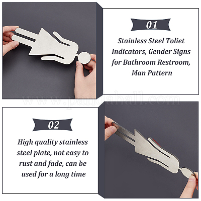 201 индикатор для унитаза из нержавеющей стали DIY-WH0056-40B-1