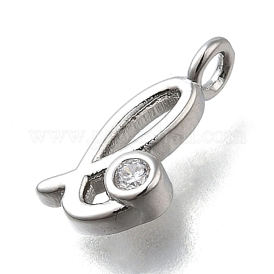 Латунные микро проложить кубического циркония подвески KK-B132-12P-L-1