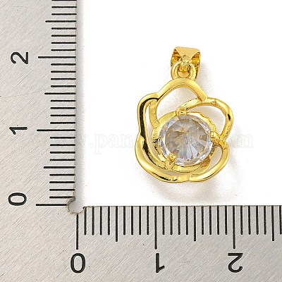 Стойки обшивки латунь микро проложить Циркон подвеску KK-C074-10G-1