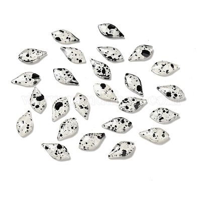 Кабошоны из смолы с точечным узором MRMJ-G015-14-1