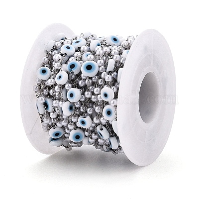 Цепочки из бусин ручной работы и искусственного жемчуга CHS-T006-13P-1