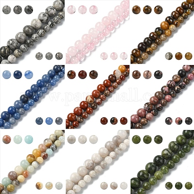 60шт натуральные бусины из красной яшмы G-YW0002-18A-1