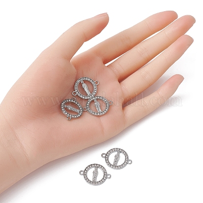 Подвески из сплава с хрустальными стразами FIND-YW0003-48-1