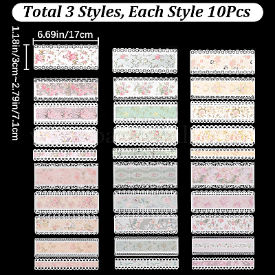 3 набор 3-х цветных бумажных ажурных кружевных блокнотов для скрапбукинга DIY-CP0008-93B-1