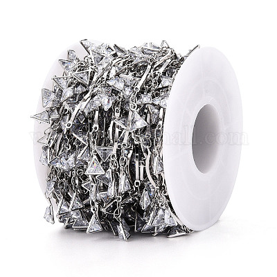 Цепи из латуни и стекла с фестончатыми прутьями CHC-T018-10P-1