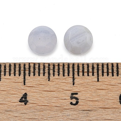 Натуральный голубой агат шнурка кабошоны&nbsp;G-B146-01B-1