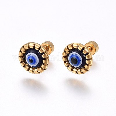 Заглушки для мочки уха из нержавеющей стали 304 EJEW-H362-04G-1