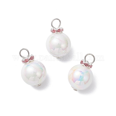 Имитация жемчуга акриловыми подвесками PALLOY-JF04349-01-1