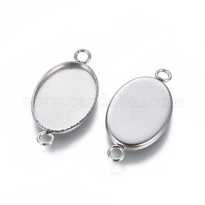 Оправы для кабошонов из не тускнеющей нержавеющей стали марки 304&nbsp;LS-X-STAS-H394-A-01P-1