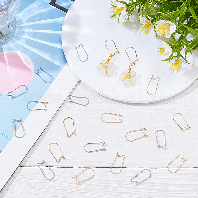 170 шт. 2 стиля 304 нержавеющая сталь серьги-кольца фурнитура почки швензы STAS-ME0002-41-1