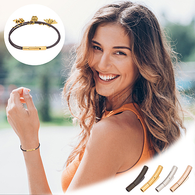 4 комплект 4-х цветных штыковых застежек из хирургической нержавеющей стали 316L STAS-OC0001-17A-1