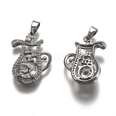 Латунные прозрачные кубические циркониевые подвески в виде созвездий KK-J278-33P-K-1