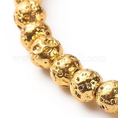 Apaptite gemstone stretch bracelet, gold spacer beads, creativity and –  Sparkle Monster