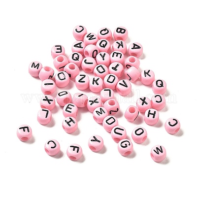 Непрозрачные акриловые бусины OACR-R005-02B-1