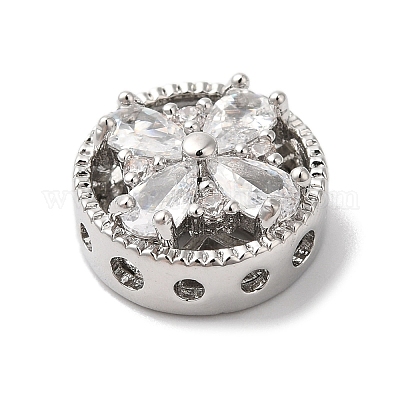 Латунные микропаве из прозрачного кубического циркония KK-G503-09P-1