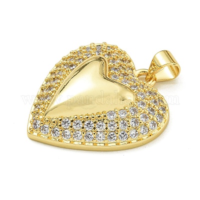 Покрытие стойки латунь микропаве прозрачные подвески из кубического циркония KK-Z067-07G-01-1