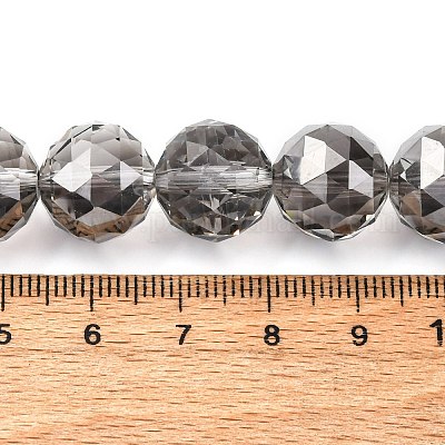 Прозрачные стеклянные бусины гальваническим пряди EGLA-N002-34E-F02-1