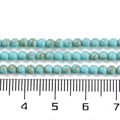 Chapelets de perles en turquoise synthétique&nbsp;G-U004-02E-1