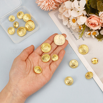 20 шт. 4 стиля литые кнопки BUTT-DR0001-04G-1