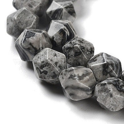 Натуральная карта каменные бусы пряди G-G030-A02-01-1