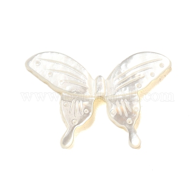 Натуральные белые бусины из ракушек&nbsp;SHEL-M021-09B-1