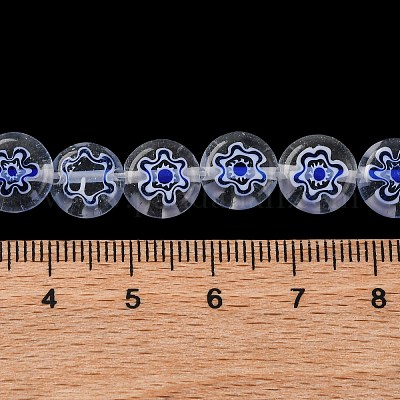 Ручной работы millefiori стеклянные бусины нитки LAMP-G164-04L-1