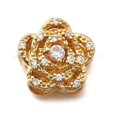 Многожильные звенья из латуни с паве из кубического циркония KK-F913-10G-03-1