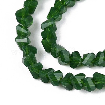 Непрозрачное стекло бисер нитей GLAA-N019-4mm-17-1