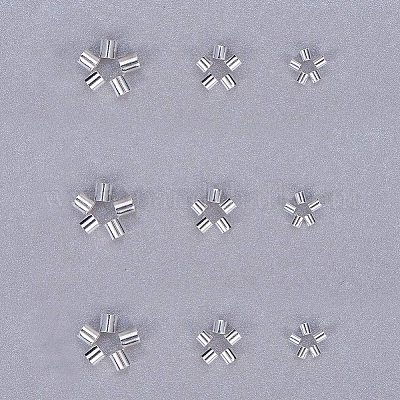 Зажимные бусины из латуни KK-PH0036-13-1