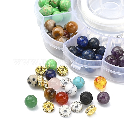 Набор для изготовления браслета из драгоценных камней своими руками DIY-YW0006-08-1