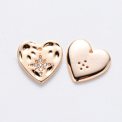 Латунные микро проложить кубического циркония подвески KK-T049-044G-NF-1