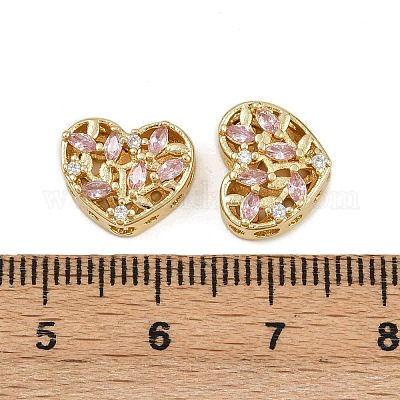 Многожильные звенья из латуни с паве из кубического циркония ZIRC-F145-10G-02-1