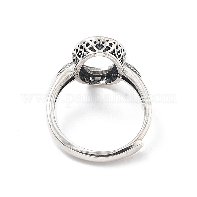 925 регулируемое кольцо из стерлингового серебра STER-C011-10AS-1