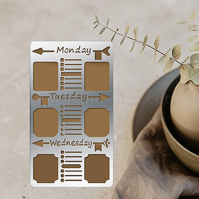 4шт 4 трафарета для резки из нержавеющей стали 304 DIY-BC0003-57-1