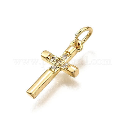 Латунные микро проложить кубического циркония подвески KK-Z100-39G-01-1
