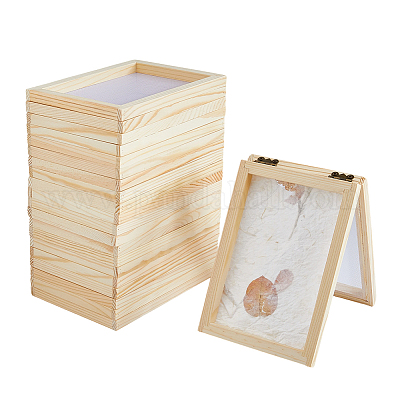 14шт прямоугольник деревянный для изготовления бумаги&nbsp;DIY-FH0010-42-1