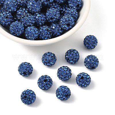 Полимер класс А глины кристалл горный хрусталь проложить диско шар бусы X-RB-H258-10MM-243-1