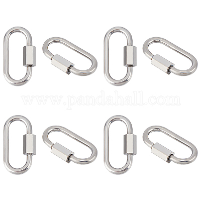 Брелоки с винтовым карабином из нержавеющей стали 304 STAS-UN0050-89P-1