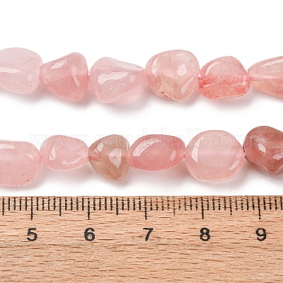 Природного розового кварца нитей бисера G-Q060-E21-01-1